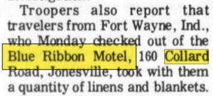 Blue Ribbon Motel - March 1973 Article (newer photo)